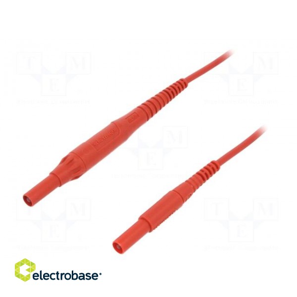 Test lead | 8A | 4mm banana plug-4mm banana plug | Len: 1m | red