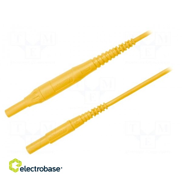 Test lead | 8A | 4mm banana plug-4mm banana plug | Len: 1m | yellow