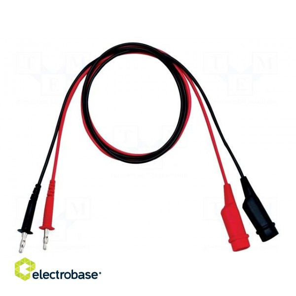 Test leads | Imax: 3A | Len: 1m | red and black