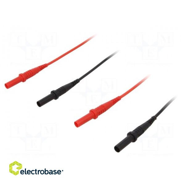 Test leads | Urated: 1kV | Inom: 10A | Len: 1.219m | insulated | -20÷55°C