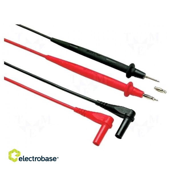 Set of test leads | Urated: 1kV | Inom: 10A | Len: 1.5m | 2x test lead