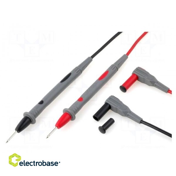 Set of test leads | Urated: 60VDC | Len: 0.8m | 2x test lead