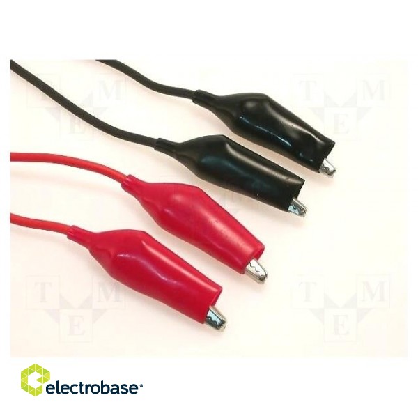 Set of test leads | Urated: 60VDC | Len: 1m | 2x test lead