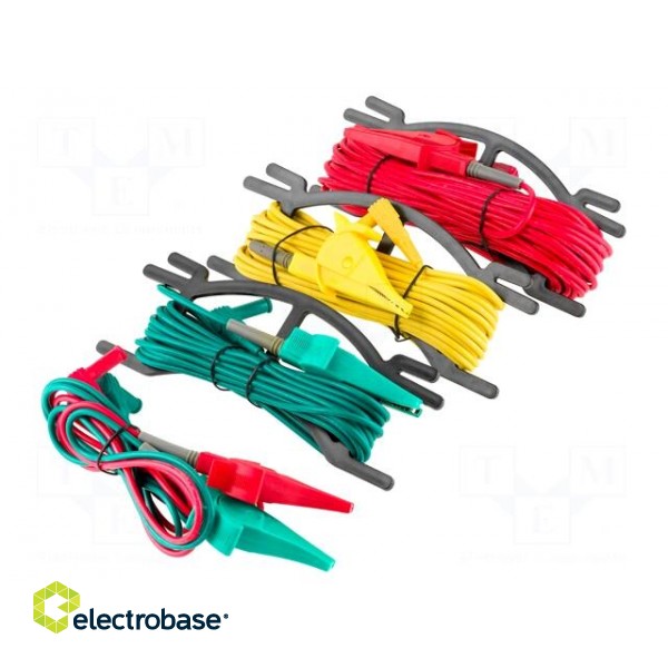 Test leads | Imax: 10A | red,green,yellow | UT522,UT572 | 5pcs. image 2