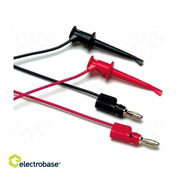 Set of test leads | Urated: 30V | Inom: 3A | Len: 0.9m | 2x test lead