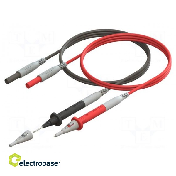Set of measuring probes | 10A | Wire insul.mat: silicone image 2