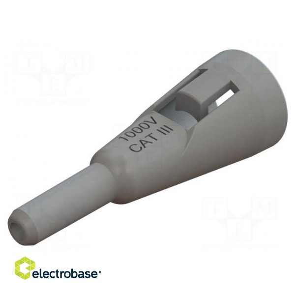 Clip-on tip protection | grey | CT3975B | test probe paveikslėlis 2