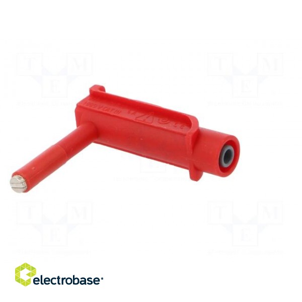 Magnetic cap | 4A | red | Socket size: 4mm | Plating: nickel plated image 2