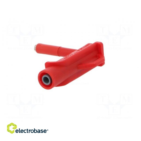 Magnetic cap | 4A | red | Socket size: 4mm | Plating: nickel plated image 4