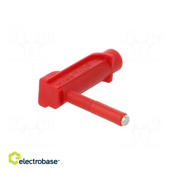 Magnetic cap | 4A | red | Socket size: 4mm | Plating: nickel plated image 8