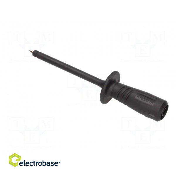 Test probe | 1000V | black | Tip diameter: 2mm | Socket size: 4mm фото 4