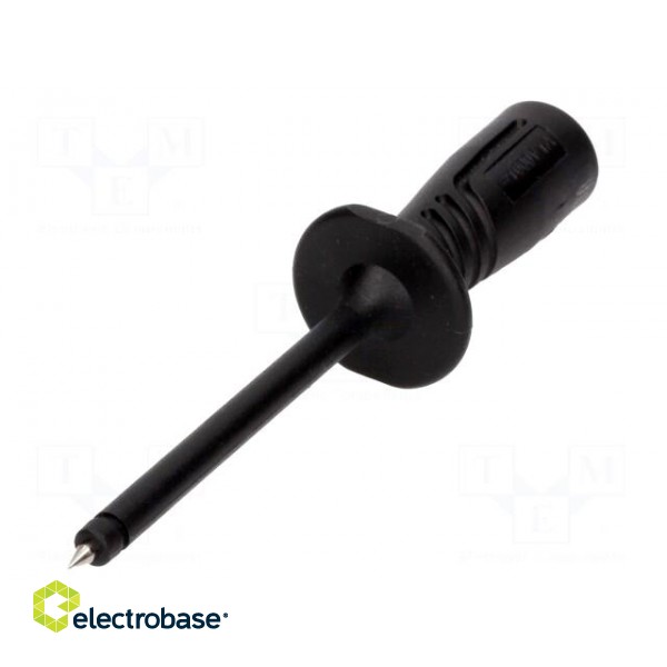 Test probe | 1000V | black | Tip diameter: 2mm | Socket size: 4mm фото 1