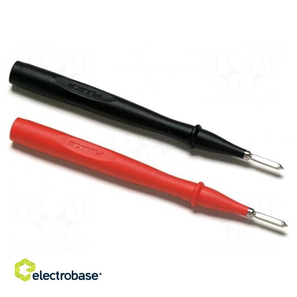 Test probe | 10A | 1kV | red and black | Features: flat tips