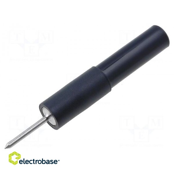 Probe tip | 10A | black | Tip diameter: 1.4mm | Socket size: 4mm | 70VDC