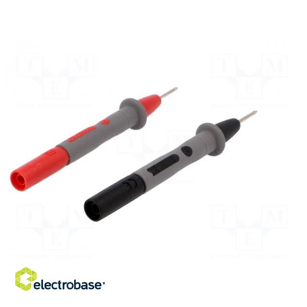 Test probe | 15A | red and black | Socket size: 4mm image 6
