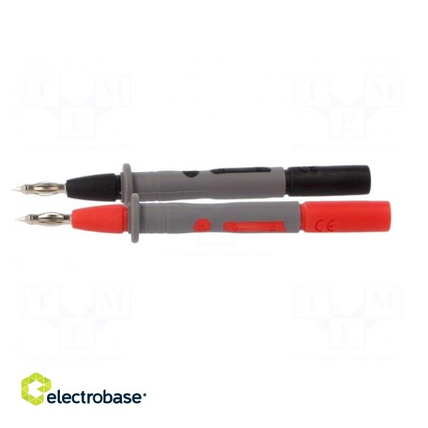 Test probe | 15A | red and black | Socket size: 4mm image 3