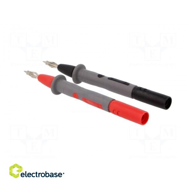 Test probe | 15A | red and black | Socket size: 4mm image 4