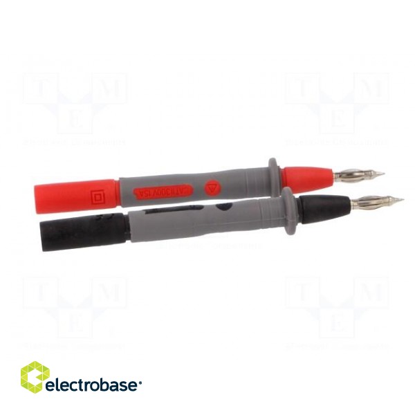 Test probe | 15A | red and black | Socket size: 4mm image 7