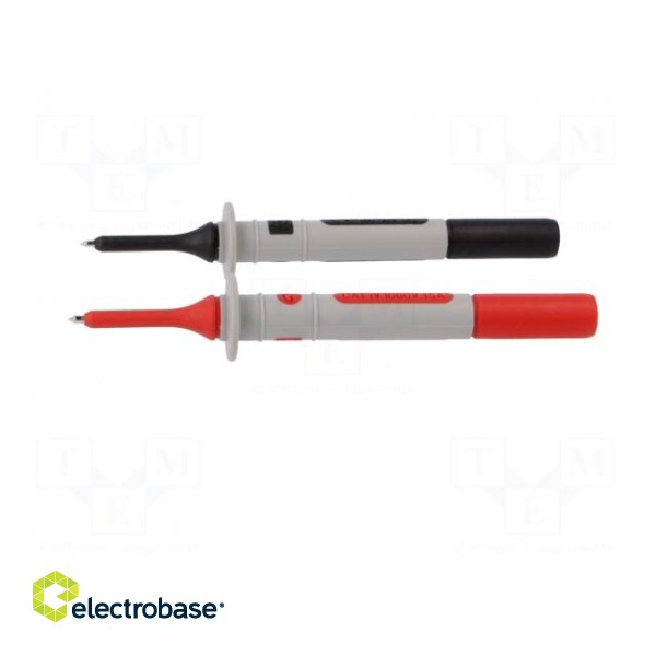 Test probe | 15A | red and black | Socket size: 4mm image 3