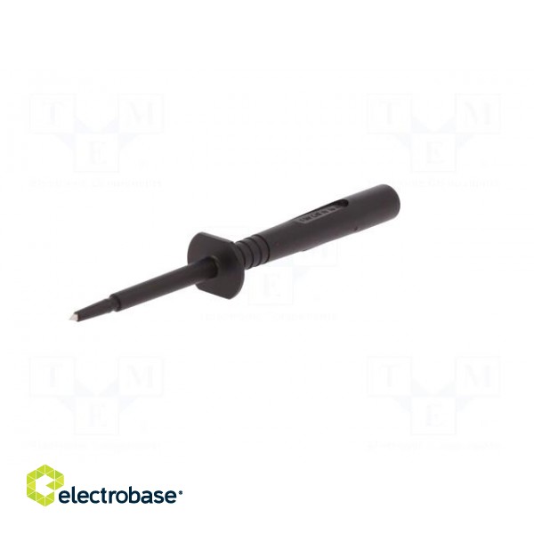 Test probe | 16A | black | Socket size: 4mm | Plating: nickel plated image 2