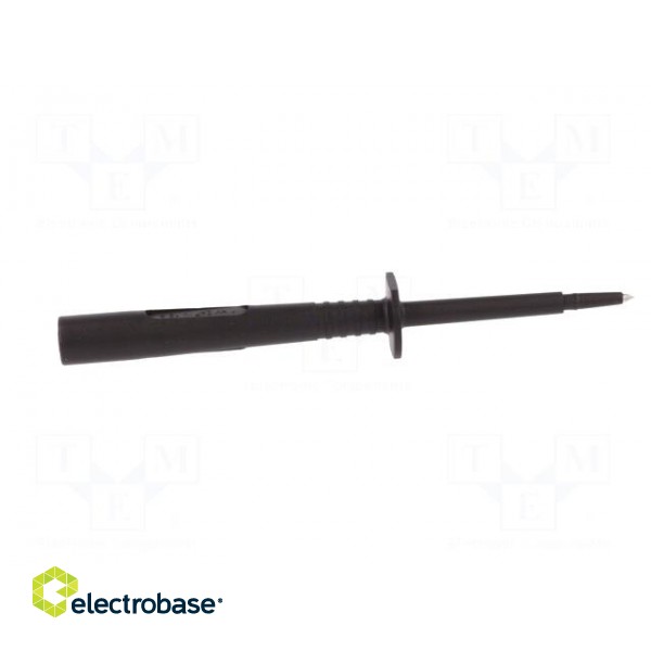 Test probe | 16A | black | Socket size: 4mm | Plating: nickel plated фото 7