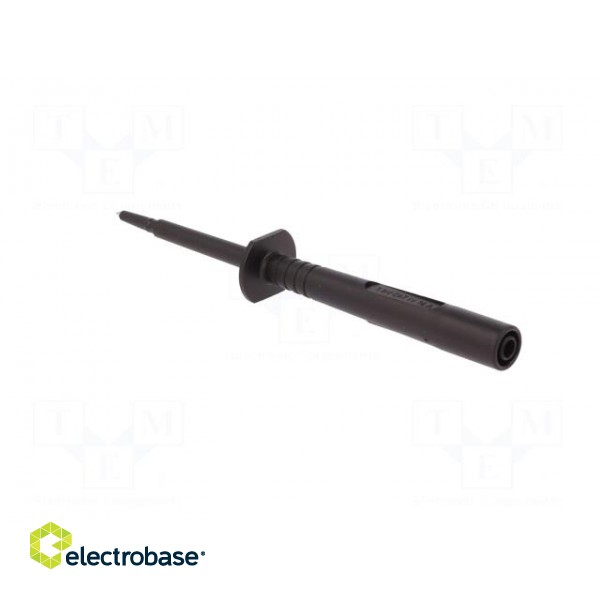 Test probe | 16A | black | Socket size: 4mm | Plating: nickel plated фото 4
