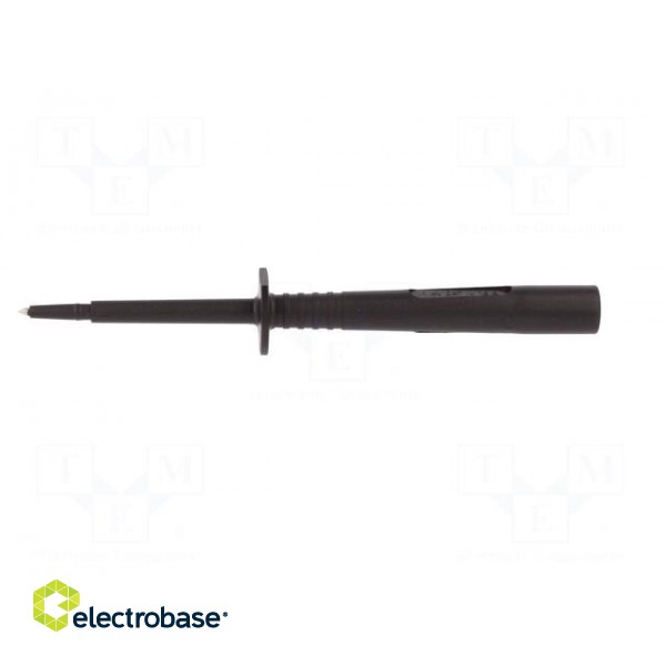 Test probe | 16A | black | Socket size: 4mm | Plating: nickel plated фото 3