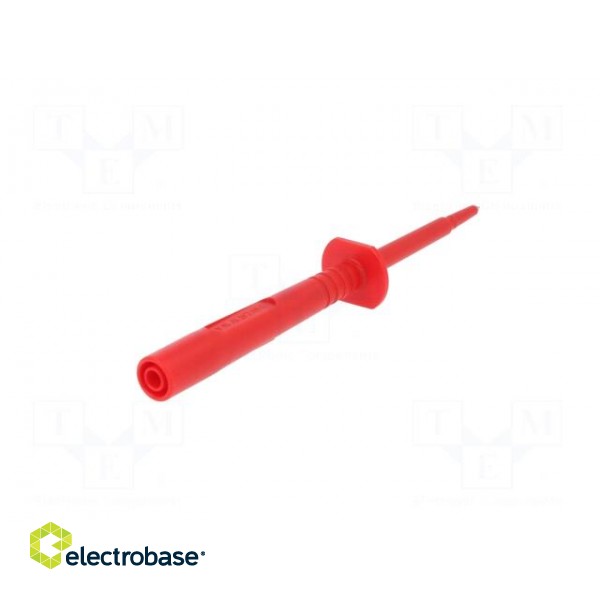 Probe tip | 16A | red | Socket size: 4mm | Plating: nickel plated | 5mΩ image 6