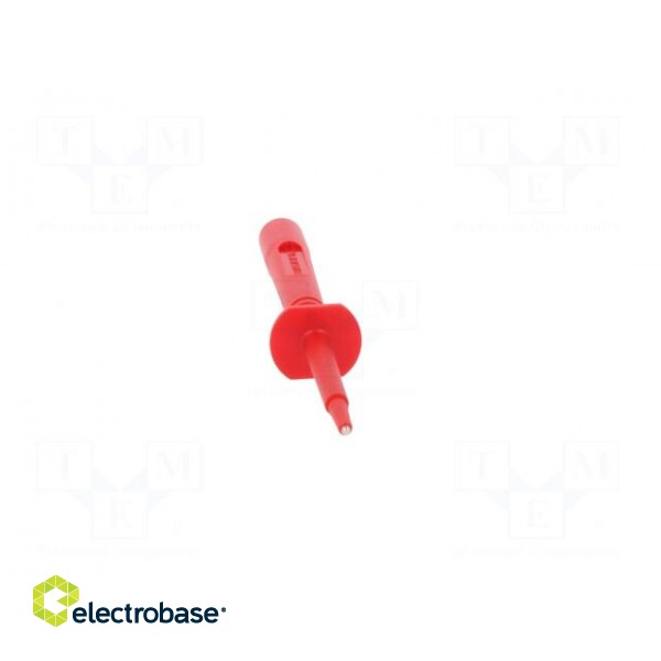 Test probe | 16A | red | Socket size: 4mm | Plating: nickel plated image 9