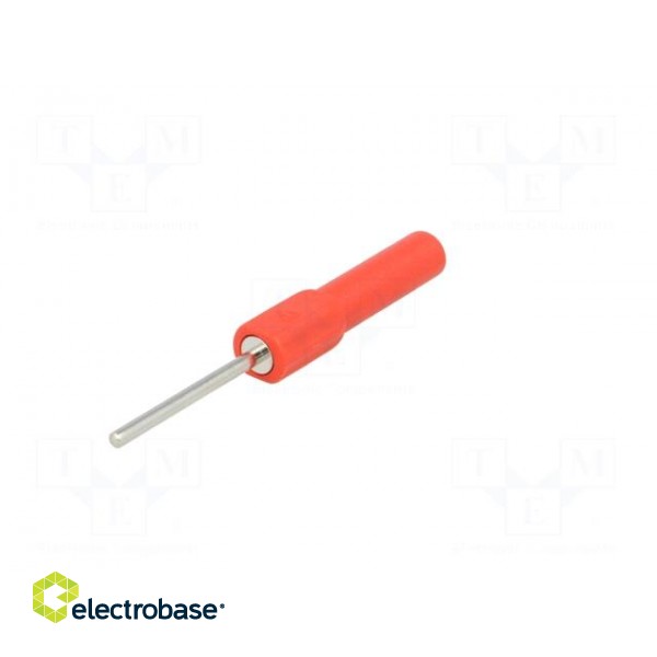 Test probe | 19A | red | Overall len: 58.5mm | Socket size: 4mm | Ø: 2mm image 2