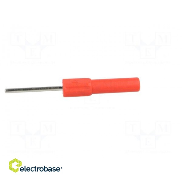 Test probe | 19A | red | Overall len: 58.5mm | Socket size: 4mm | Ø: 2mm фото 3