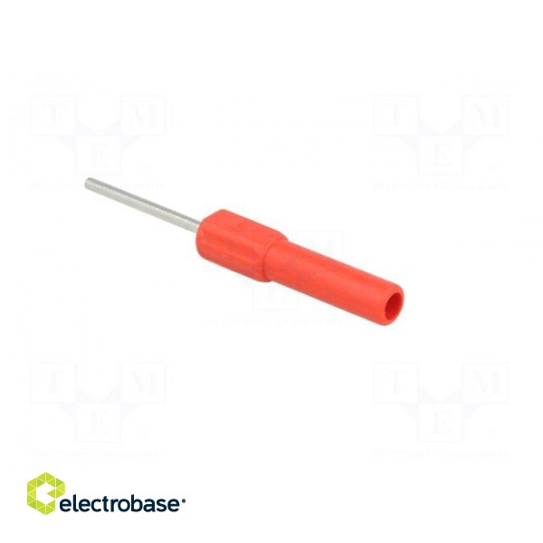 Test probe | 19A | red | Overall len: 58.5mm | Socket size: 4mm | Ø: 2mm фото 4
