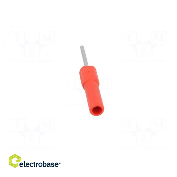 Test probe | 19A | red | Overall len: 58.5mm | Socket size: 4mm | Ø: 2mm paveikslėlis 5