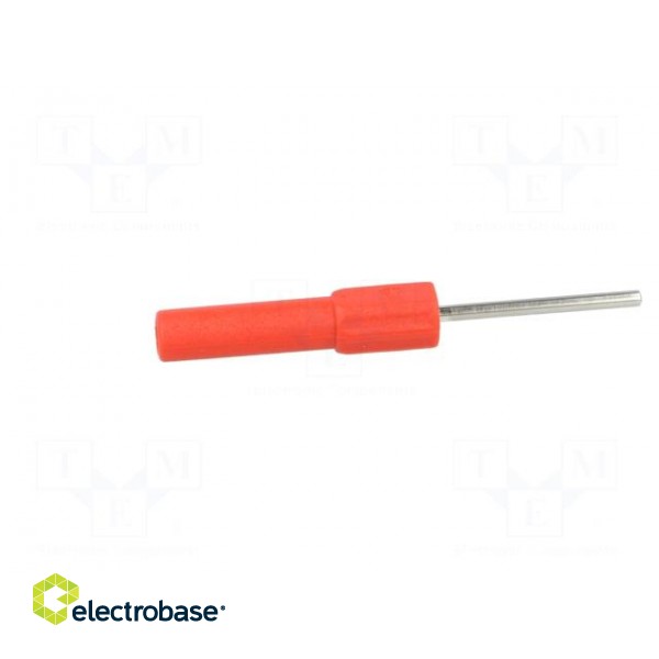 Test probe | 19A | red | Overall len: 58.5mm | Socket size: 4mm | Ø: 2mm фото 7