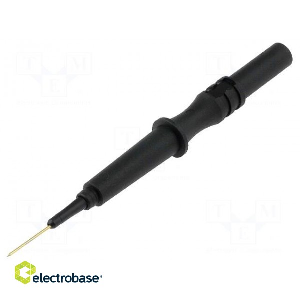 Test probe | 1A | 600V | black | Socket size: 4mm | Overall len: 92mm