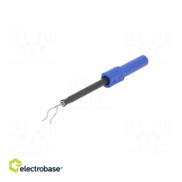 Test probe | 1A | blue | Socket size: 4mm | Plating: nickel plated image 2