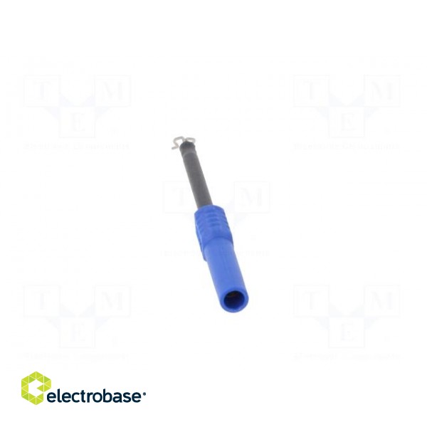 Test probe | 1A | blue | Socket size: 4mm | Plating: nickel plated image 5