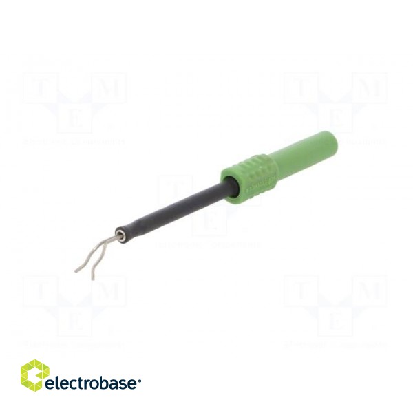 Test probe | 1A | green | Socket size: 4mm | Plating: nickel plated image 2