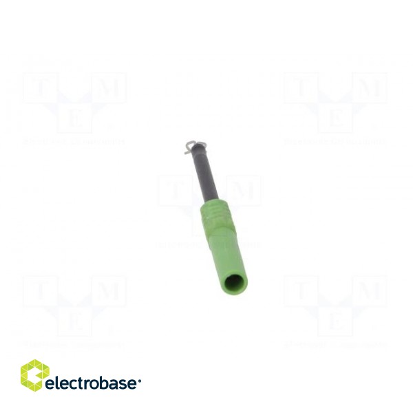 Test probe | 1A | green | Socket size: 4mm | Plating: nickel plated image 5