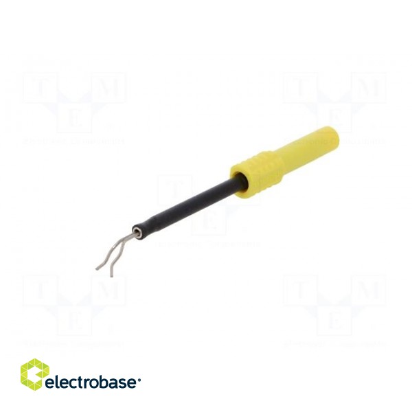 Test probe | 1A | yellow | Socket size: 4mm | Plating: nickel plated paveikslėlis 2