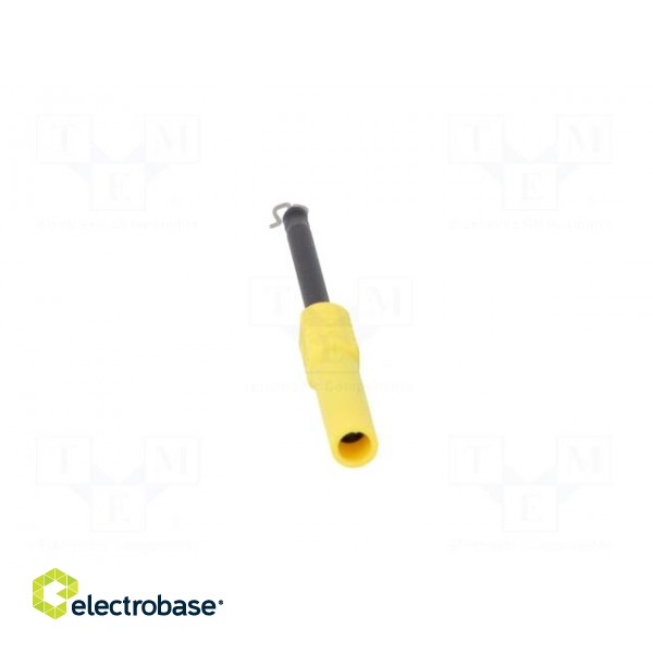 Test probe | 1A | yellow | Socket size: 4mm | Plating: nickel plated image 5