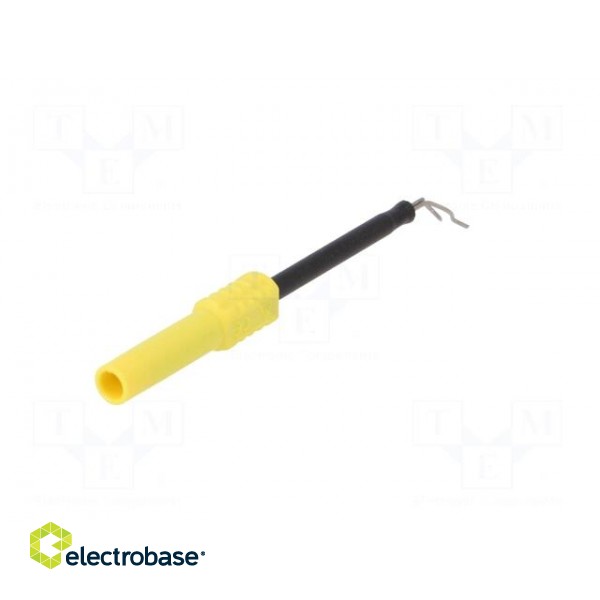 Test probe | 1A | yellow | Socket size: 4mm | Plating: nickel plated image 6