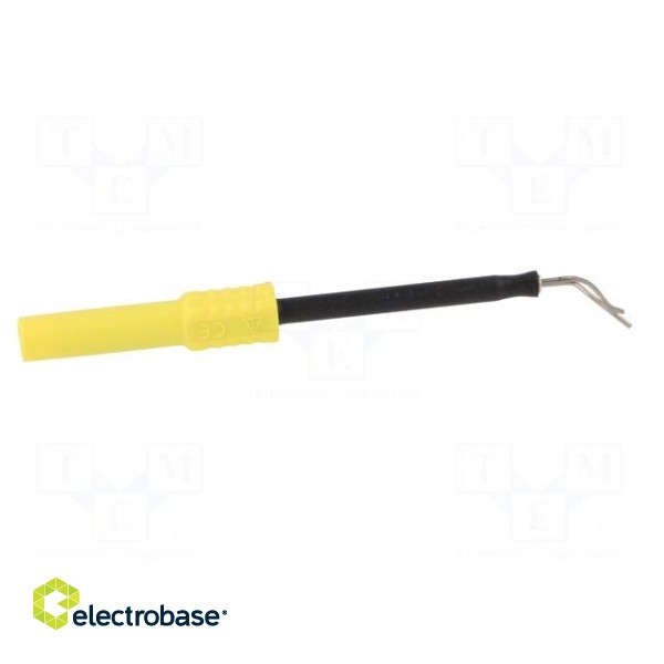 Test probe | 1A | yellow | Socket size: 4mm | Plating: nickel plated image 7