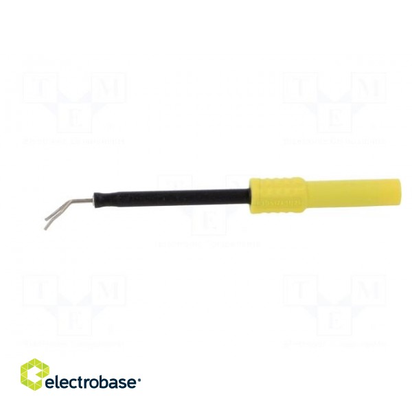 Test probe | 1A | yellow | Socket size: 4mm | Plating: nickel plated image 3