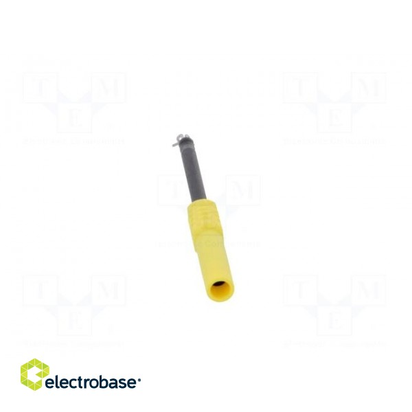 Probe tip | 1A | yellow | Socket size: 4mm | Plating: nickel plated image 5