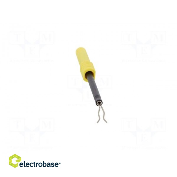 Test probe | 1A | yellow | Socket size: 4mm | Plating: nickel plated paveikslėlis 9