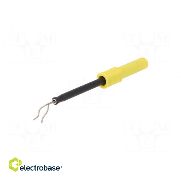 Test probe | 1A | yellow | Socket size: 4mm | Plating: nickel plated image 2
