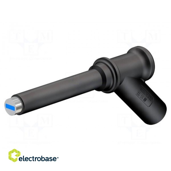 Probe tip | 2A | black | Tip diameter: 7mm | Socket size: 4mm