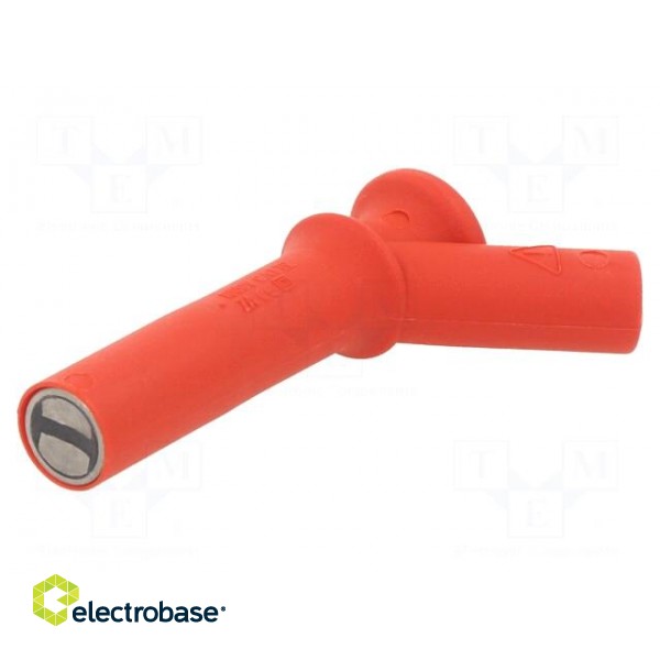 Probe tip | 2A | red | Tip diameter: 11mm | Socket size: 4mm paveikslėlis 1