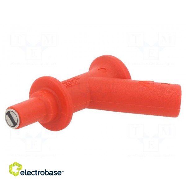 Probe tip | 2A | red | Tip diameter: 7mm | Socket size: 4mm image 1